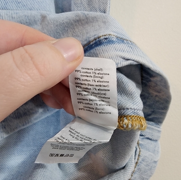 NEW WeWoreWhat Cut Out Light Wash Denim Women S Indigo Comfort Mini Preppy Skirt - Picture 4 of 14